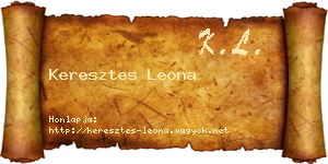 Keresztes Leona névjegykártya